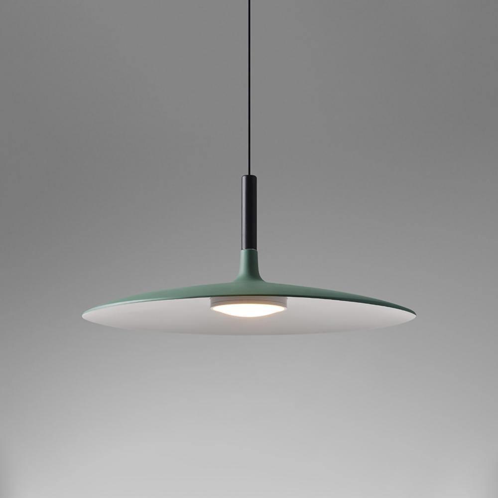 Modern Industrial Aluminum Pendant Light with Focused LED Illumination for Indoor Spaces