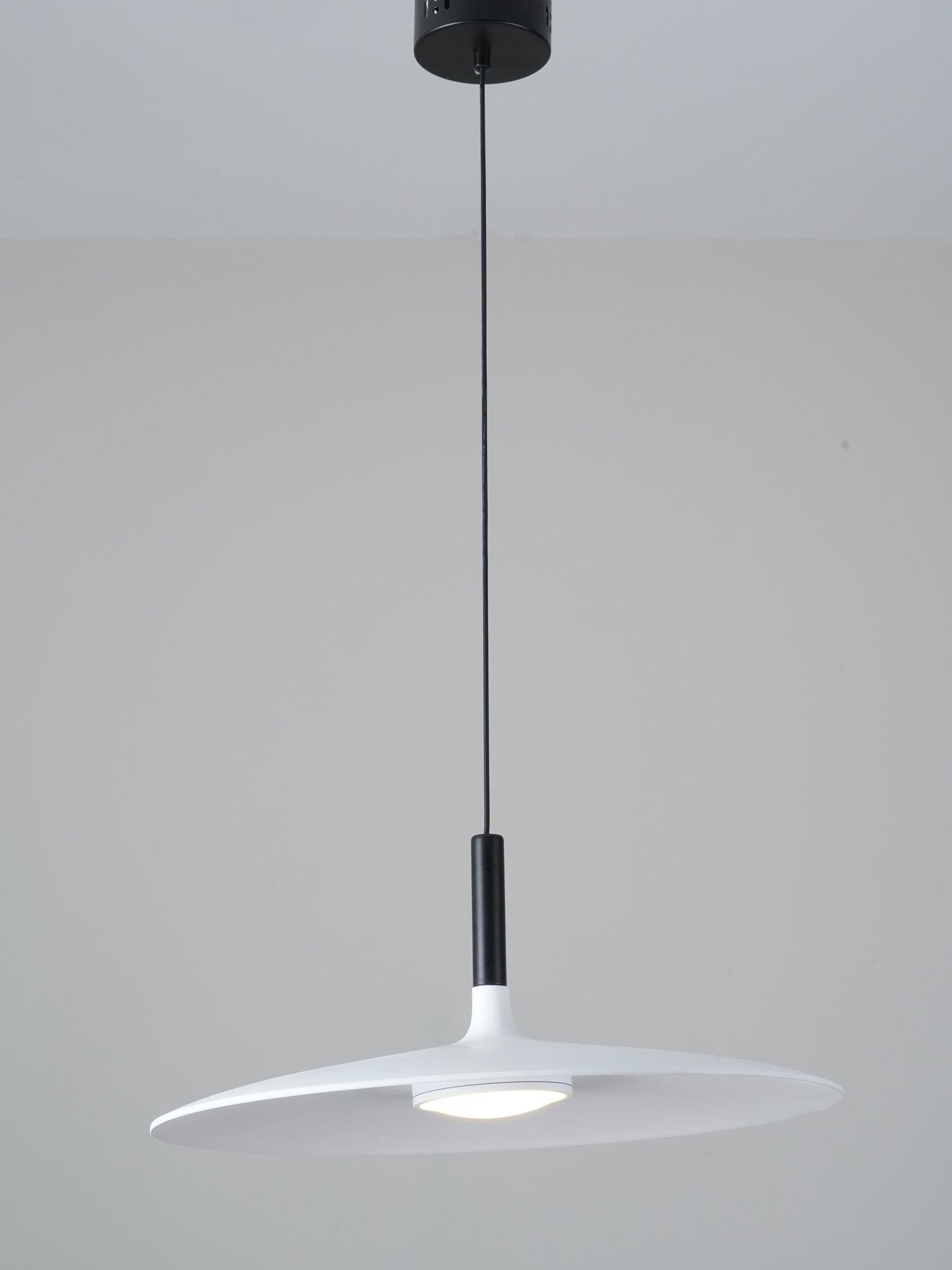 Modern Industrial Aluminum Pendant Light with Focused LED Illumination for Indoor Spaces
