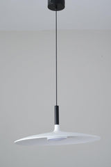 Modern Industrial Aluminum Pendant Light with Focused LED Illumination for Indoor Spaces