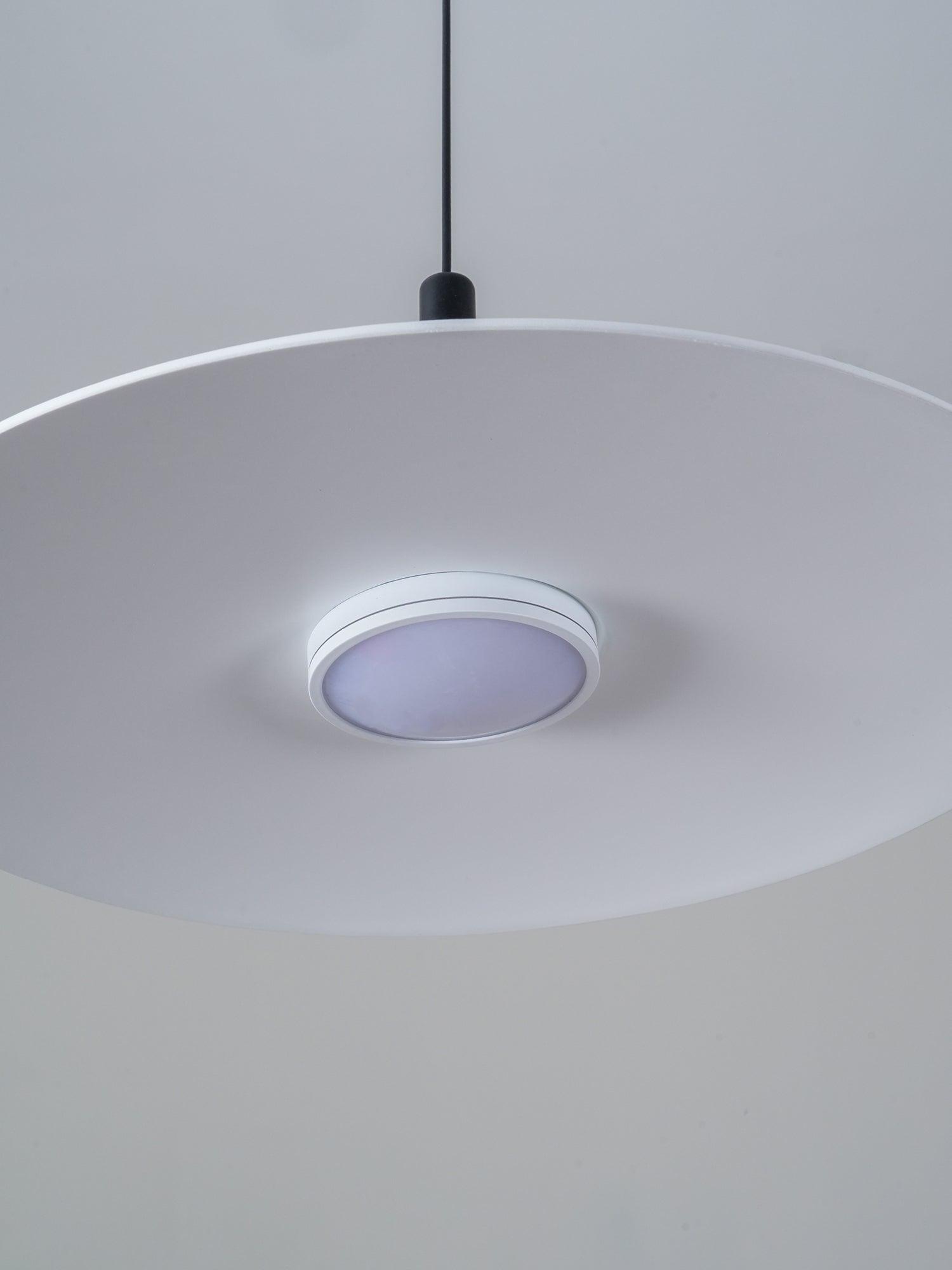 Modern Industrial Aluminum Pendant Light with Focused LED Illumination for Indoor Spaces