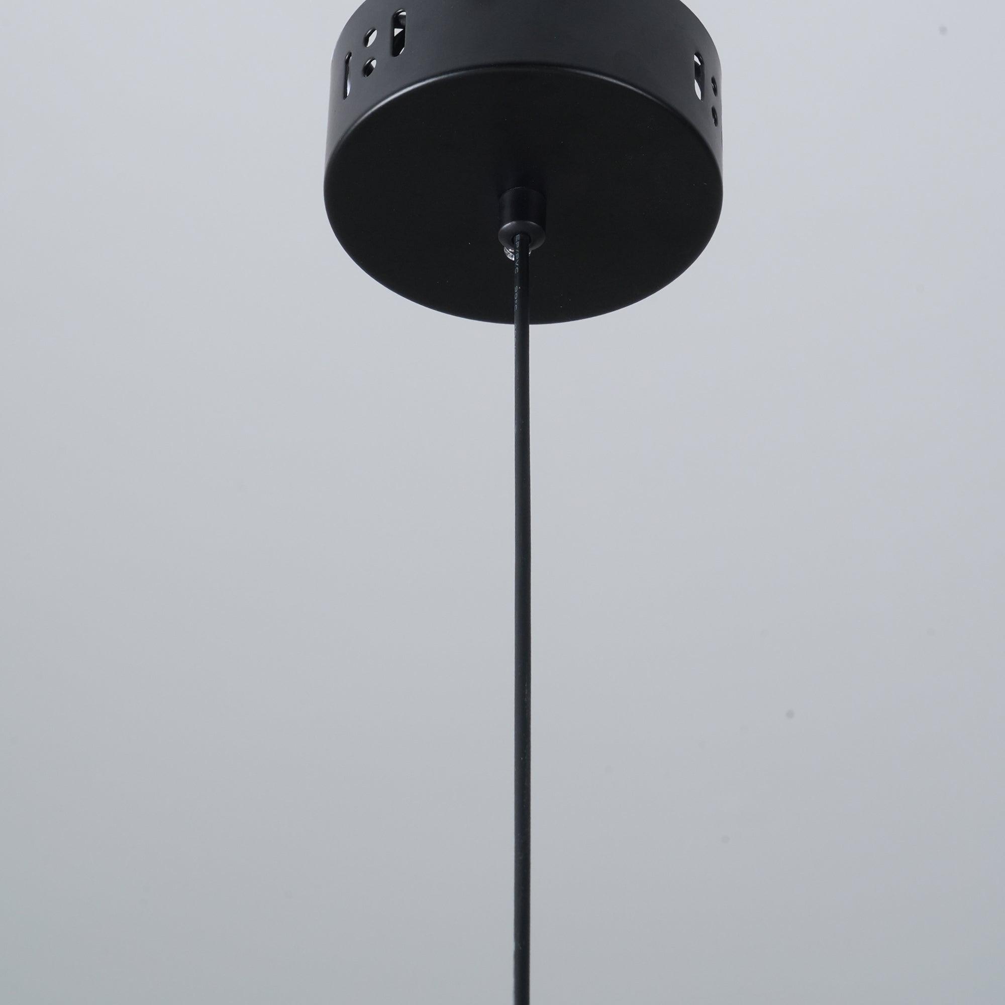 Modern Industrial Aluminum Pendant Light with Focused LED Illumination for Indoor Spaces