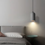 Modern Industrial Concrete Pendant Lamp Minimalist Hanging Light for Kitchen and Dining Room