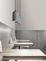 Modern Industrial Concrete Pendant Lamp Minimalist Hanging Light for Kitchen and Dining Room