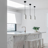 Modern Industrial Concrete Pendant Lamp Minimalist Hanging Light for Kitchen and Dining Room