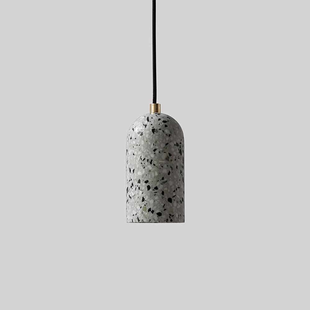 Modern Industrial Concrete Pendant Lamp Minimalist Hanging Light for Kitchen and Dining Room