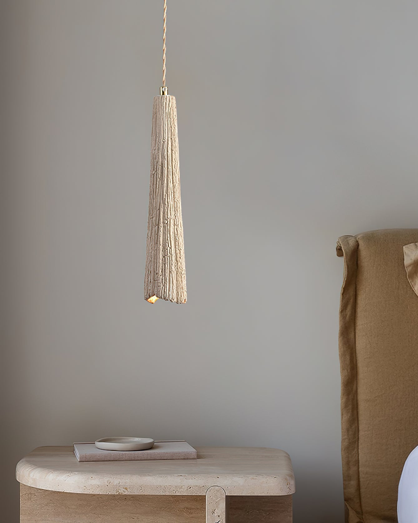 Modern Industrial Concrete Pendant Light Minimalist Microcement Hanging Lamp for Dining Room