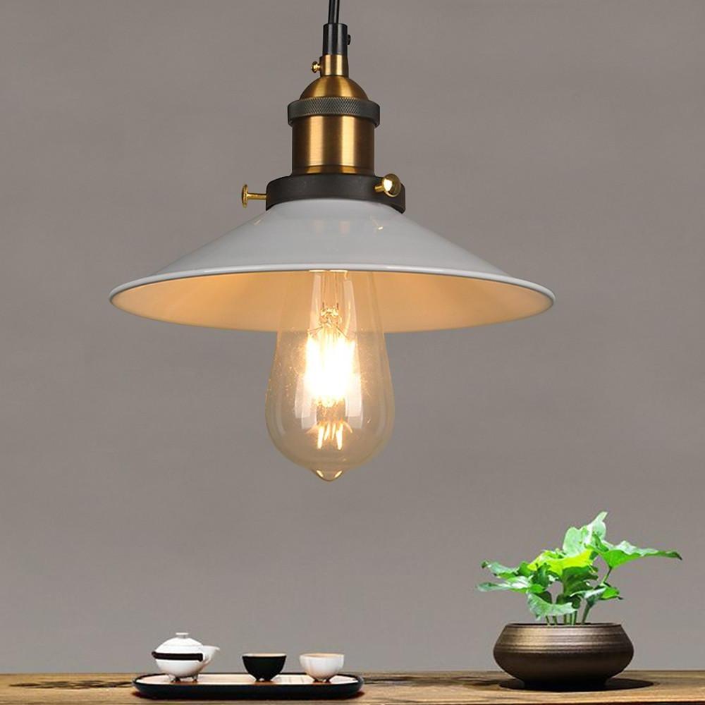 Modern Industrial Cone Metal Pendant Light Adjustable Hanging Ceiling Lamp for Kitchen and Dining Room