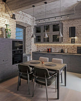 Modern Industrial Conical Concrete Pendant Light Minimalist Cement Drop Lamp for Kitchen and Dining