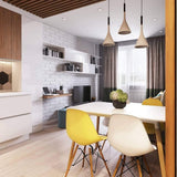 Modern Industrial Conical Concrete Pendant Light Minimalist Cement Drop Lamp for Kitchen and Dining