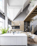 Modern Industrial Conical Concrete Pendant Light Minimalist Cement Drop Lamp for Kitchen and Dining