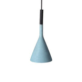 Modern Industrial Conical Concrete Pendant Light Minimalist Cement Drop Lamp for Kitchen and Dining