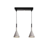 Modern Industrial Conical Concrete Pendant Light Minimalist Cement Drop Lamp for Kitchen and Dining