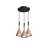 Modern Industrial Conical Concrete Pendant Light Minimalist Cement Drop Lamp for Kitchen and Dining