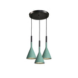 Modern Industrial Conical Concrete Pendant Light Minimalist Cement Drop Lamp for Kitchen and Dining