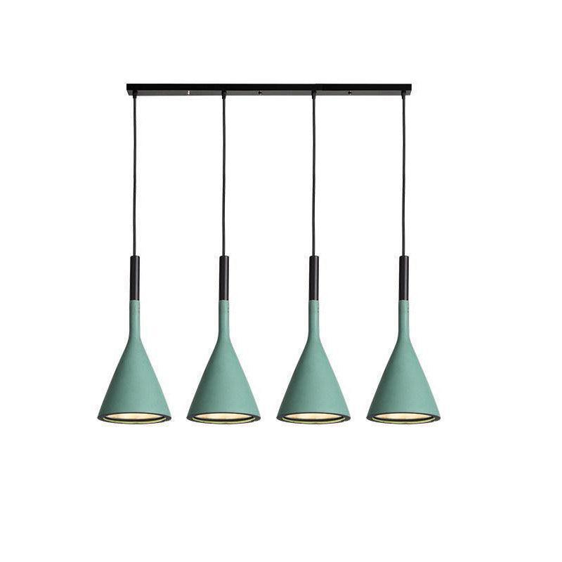 Modern Industrial Conical Concrete Pendant Light Minimalist Cement Drop Lamp for Kitchen and Dining