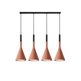 Modern Industrial Conical Concrete Pendant Light Minimalist Cement Drop Lamp for Kitchen and Dining