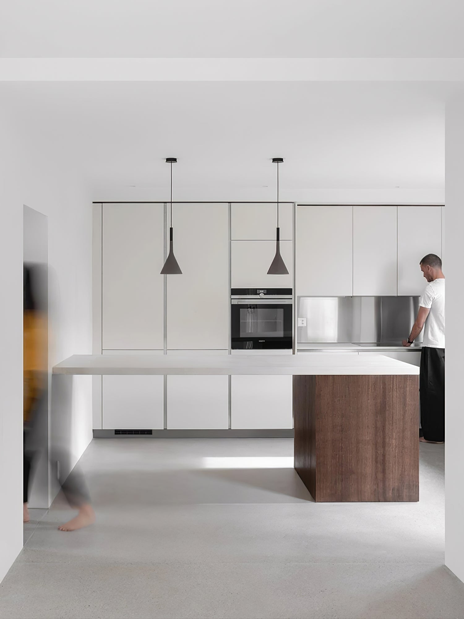 Modern Industrial Conical Concrete Pendant Light Minimalist Cement Drop Lamp for Kitchen and Dining