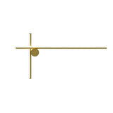 Modern Industrial Coordinates LED Wall Sconce with Minimalist Geometric Design