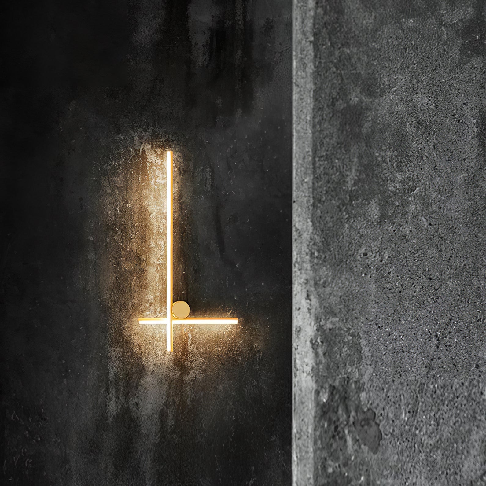 Modern Industrial Coordinates LED Wall Sconce with Minimalist Geometric Design