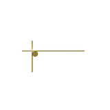 Modern Industrial Coordinates LED Wall Sconce with Minimalist Geometric Design
