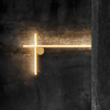 Modern Industrial Coordinates LED Wall Sconce with Minimalist Geometric Design