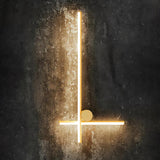 Modern Industrial Coordinates LED Wall Sconce with Minimalist Geometric Design
