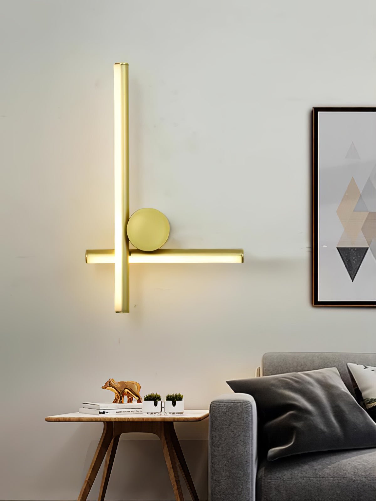 Modern Industrial Coordinates LED Wall Sconce with Minimalist Geometric Design