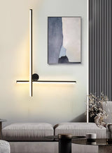 Modern Industrial Coordinates LED Wall Sconce with Minimalist Geometric Design