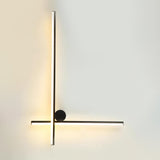 Modern Industrial Coordinates LED Wall Sconce with Minimalist Geometric Design