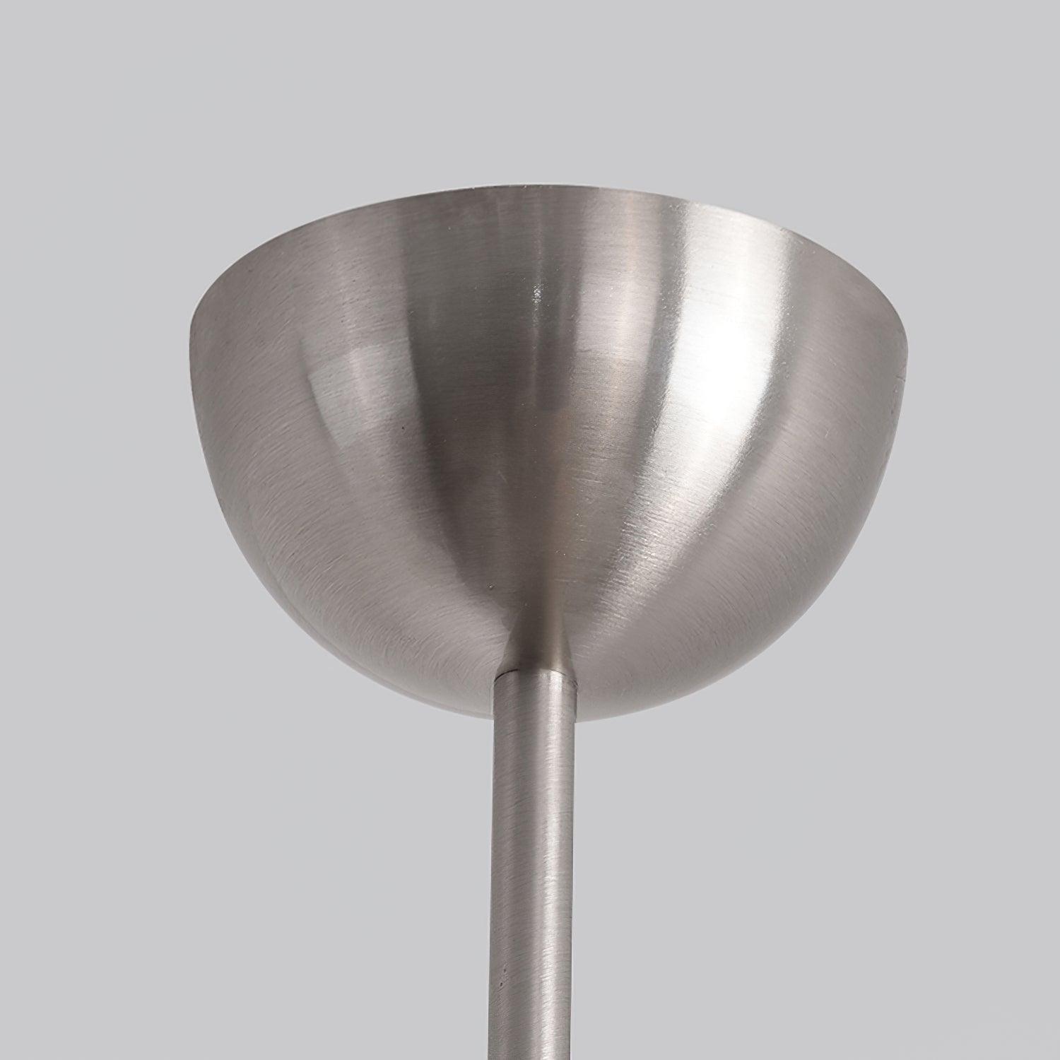 Modern Industrial Crown Chandelier Ceiling Light with White Glass Globes