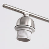 Modern Industrial Crown Chandelier Ceiling Light with White Glass Globes