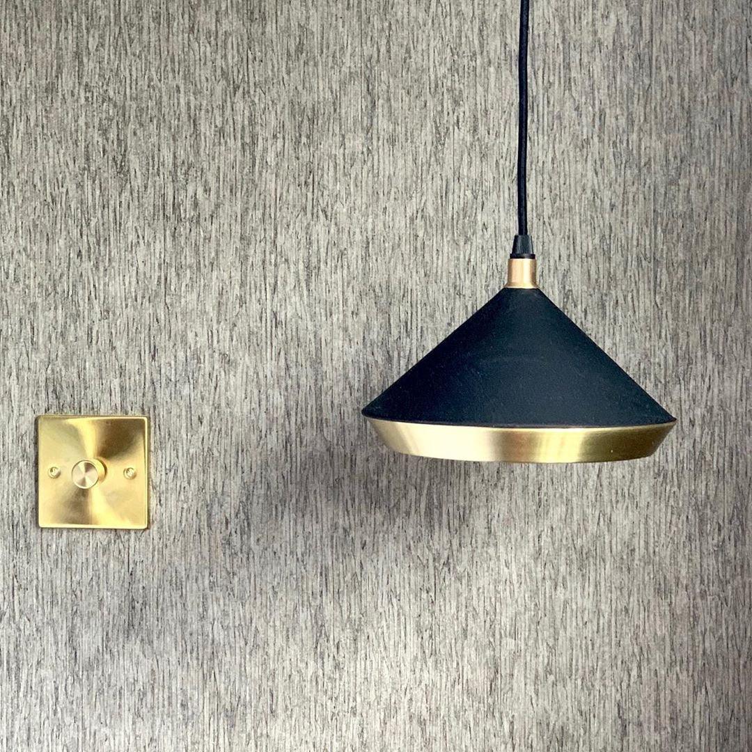 Modern Industrial Dome Pendant Light with Brushed Interior for Directional Ceiling Lighting