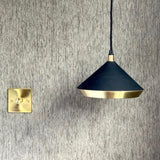 Modern Industrial Dome Pendant Light with Brushed Interior for Directional Ceiling Lighting