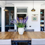 Modern Industrial Dome Pendant Light with Brushed Interior for Directional Ceiling Lighting