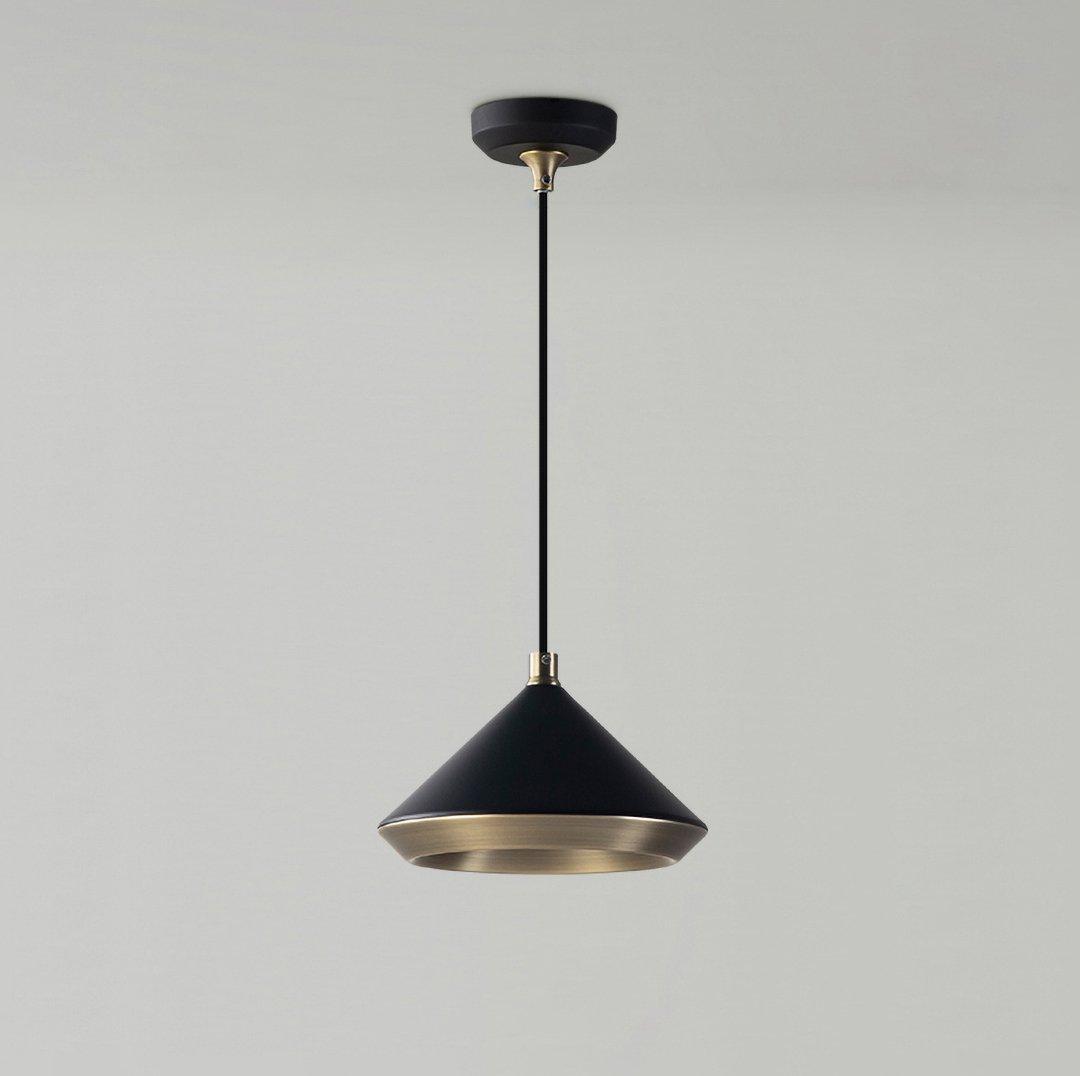 Modern Industrial Dome Pendant Light with Brushed Interior for Directional Ceiling Lighting