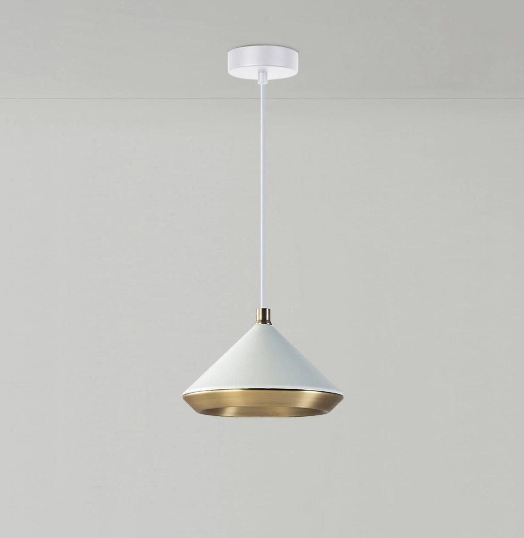 Modern Industrial Dome Pendant Light with Brushed Interior for Directional Ceiling Lighting