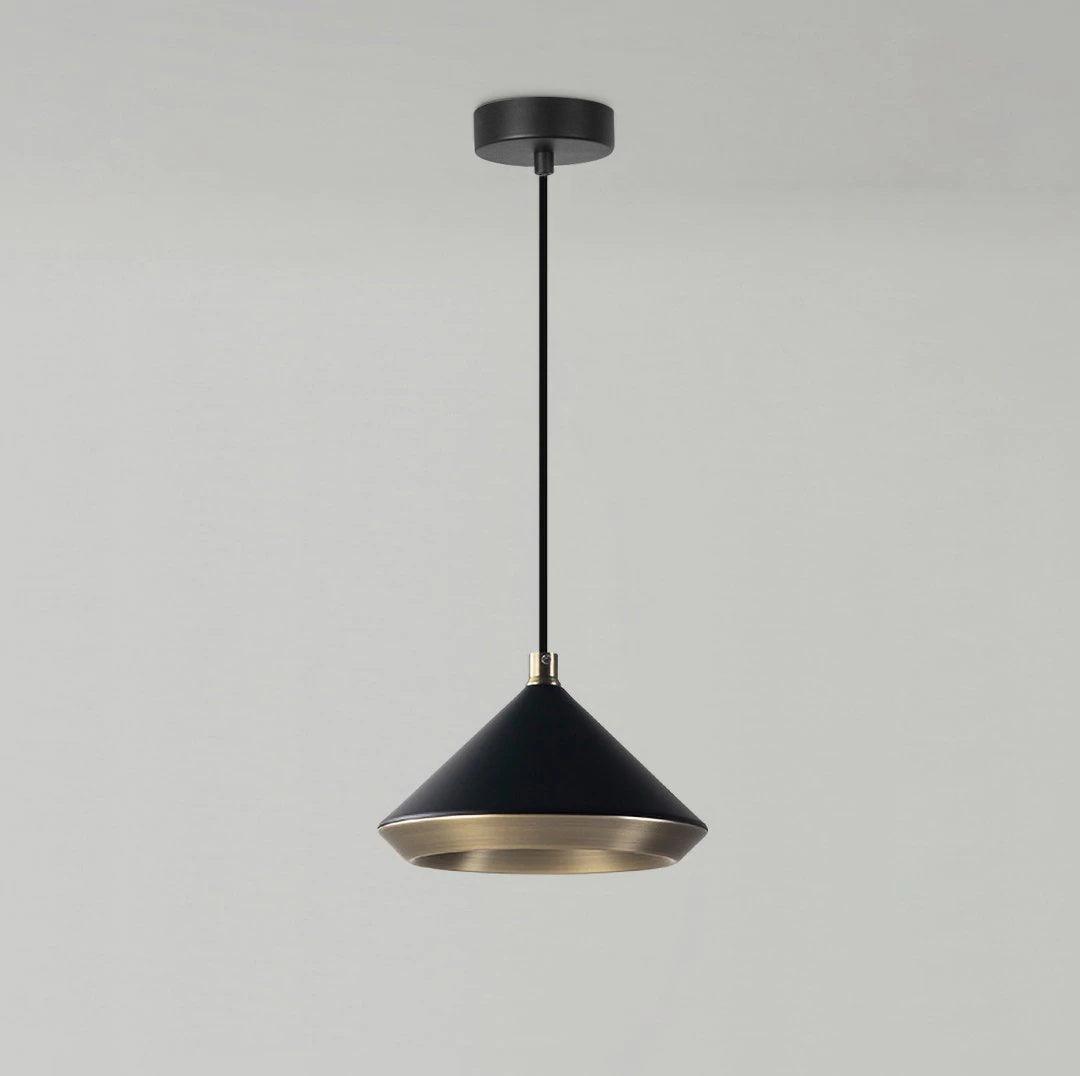 Modern Industrial Dome Pendant Light with Brushed Interior for Directional Ceiling Lighting