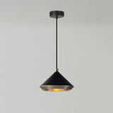 Modern Industrial Dome Pendant Light with Brushed Interior for Directional Ceiling Lighting