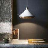Modern Industrial Dome Pendant Light with Brushed Interior for Directional Ceiling Lighting