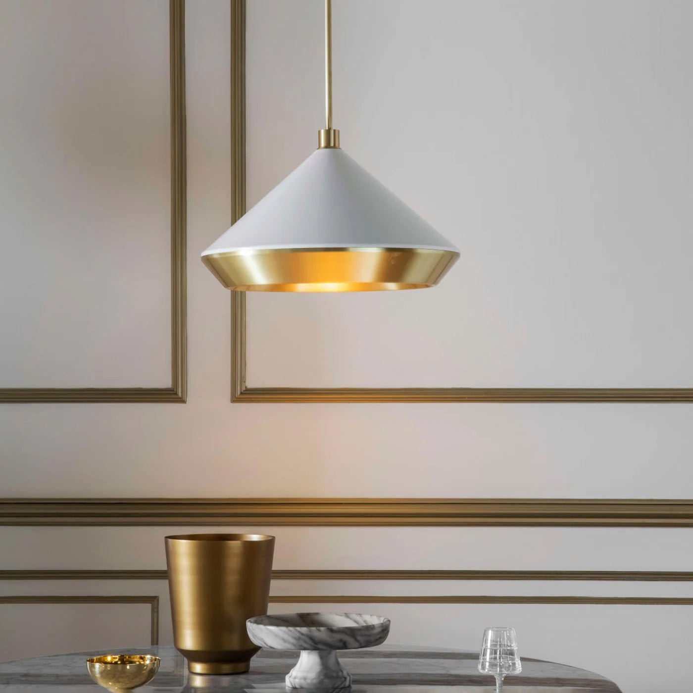 Modern Industrial Dome Pendant Light with Brushed Interior for Directional Ceiling Lighting