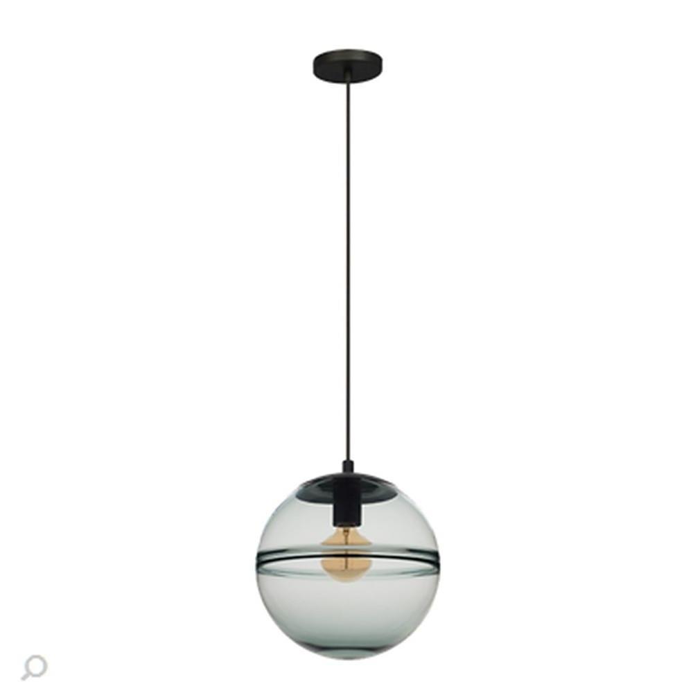 Modern Industrial Glass Globe Pendant Light for Kitchen Island and Dining Room