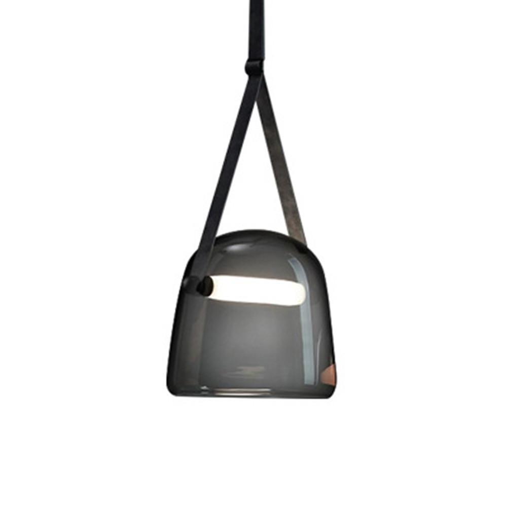 Modern Industrial Glass Metal LED Pendant Light for Kitchen Island and Dining Room Hanging Lamp