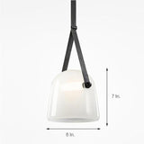 Modern Industrial Glass Metal LED Pendant Light for Kitchen Island and Dining Room Hanging Lamp