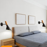 Modern Industrial LED Wall Sconce Retro Aluminum Plugin Lamp for Bedroom and Living Room