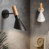 Modern Industrial LED Wall Sconce Retro Aluminum Plugin Lamp for Bedroom and Living Room