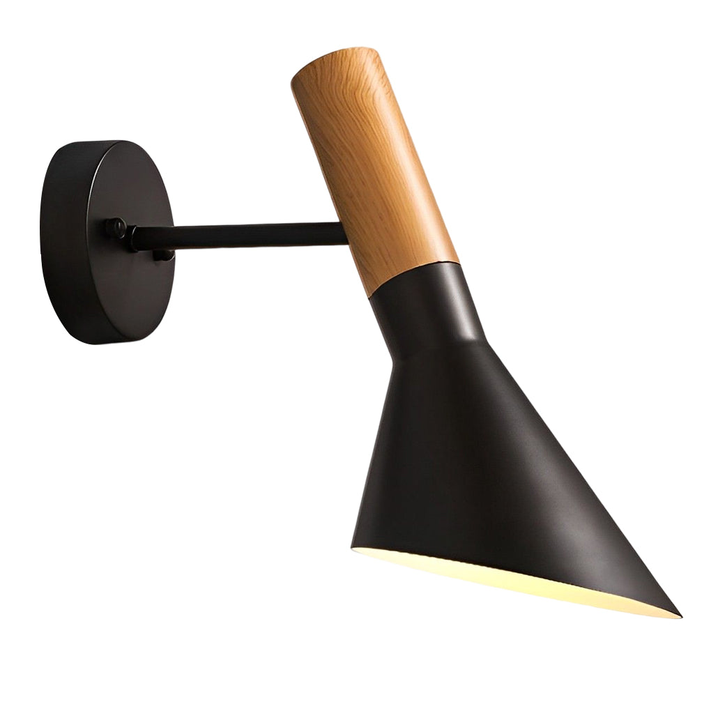 Modern Industrial LED Wall Sconce Retro Aluminum Plugin Lamp for Bedroom and Living Room