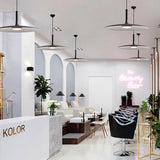 Modern Industrial Metal Circular LED Pendant Light for Kitchen Island and Dining Room
