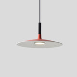 Modern Industrial Metal Circular LED Pendant Light for Kitchen Island and Dining Room