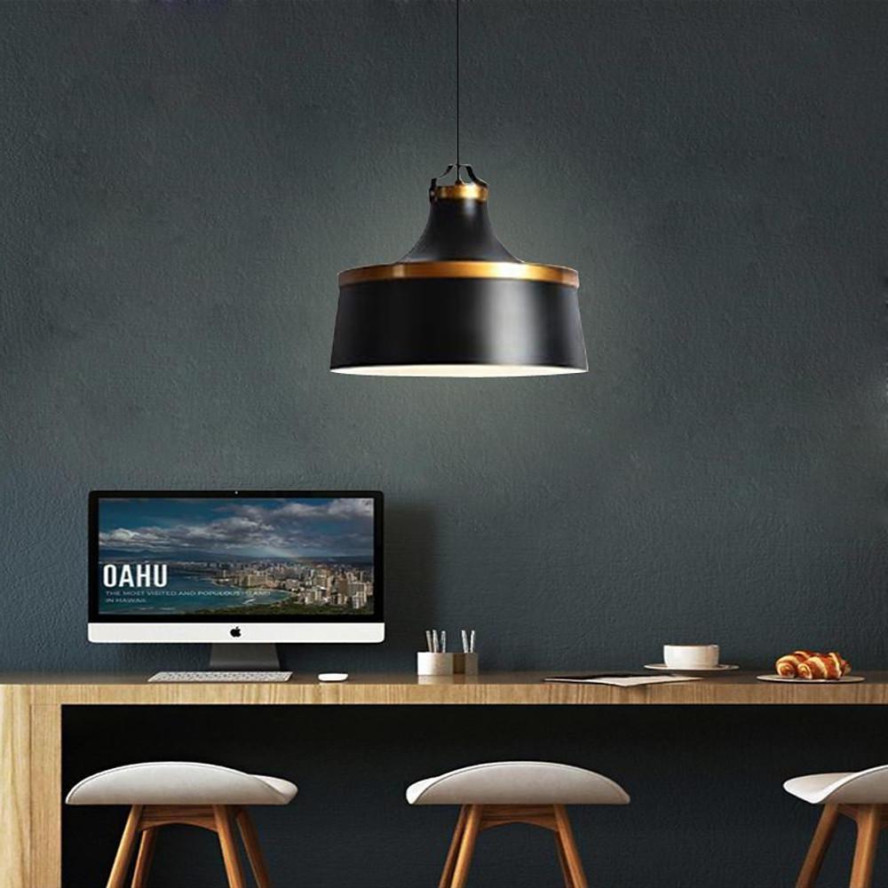 Modern Industrial Metal Dome Pendant Light for Kitchen Island and Dining Room