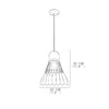 Modern Industrial Mini Metal Geometric Pendant Light for Kitchen Island and Dining Room Hanging Fixture